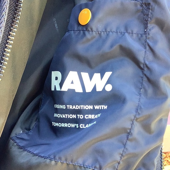 ❤️SOLD Star RAW Men's Blue Meefic Quilted Jacket XS - Picture 9 of 9
